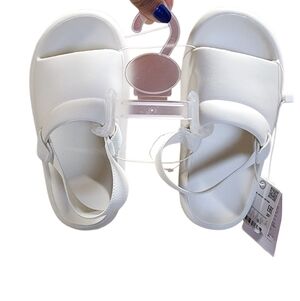 Zara Toddler Uni-Sex Slides White Comfort Sandals